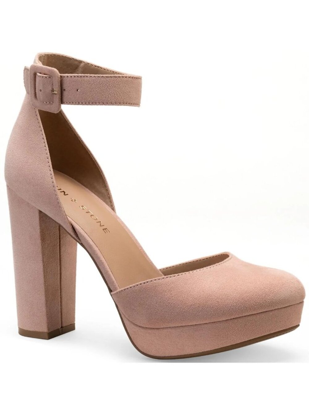 Sun Stone Estrella Womens Comfort Insole Ankle Strap Pumps Rose Size 11M NIB